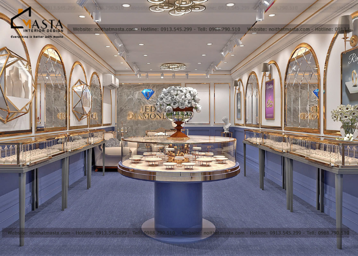 Thiết kế tiệm trang sức Jed Diamond & Jewelry, Tân Bình
